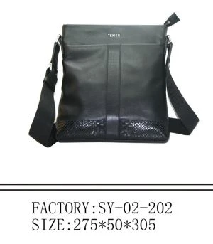 ykk 지퍼를 가진 가죽 가방 남자